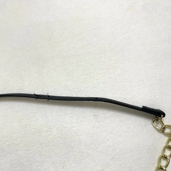 LUV Betsey Johnson Striped Pink Faux Leather & Chain Crossbody Wallet Bag - Picture 7 of 9